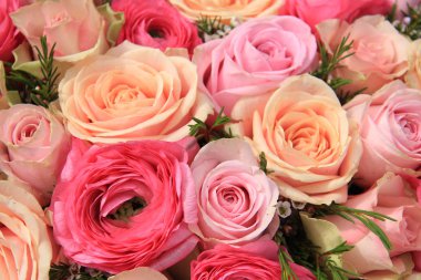 Pembe Gül gelin buketi