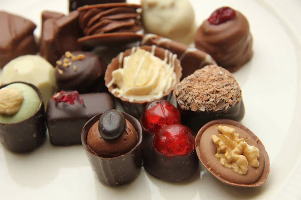 Luksusowe czekoladki Belgia — Zdjęcie stockowe