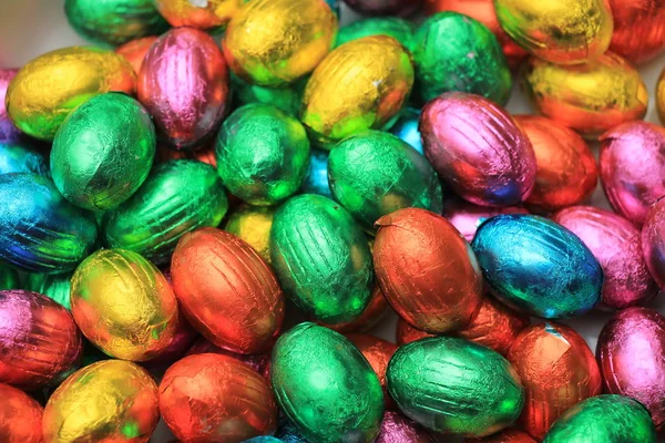 Chocolate easter eggs — Stock Photo, Image