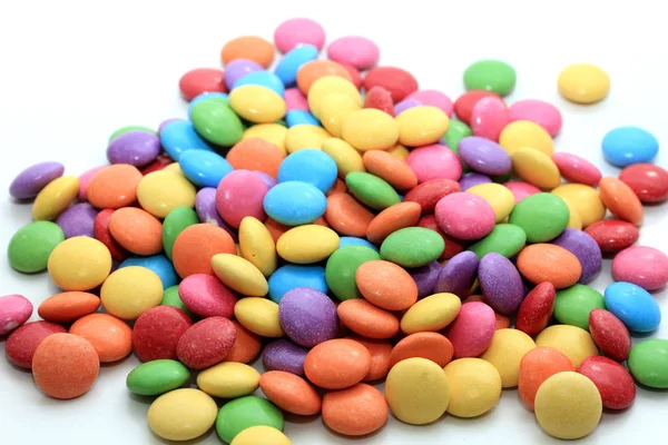 Caramelle Ripiene Cioccolato Vari Colori Vivaci — Foto Stock