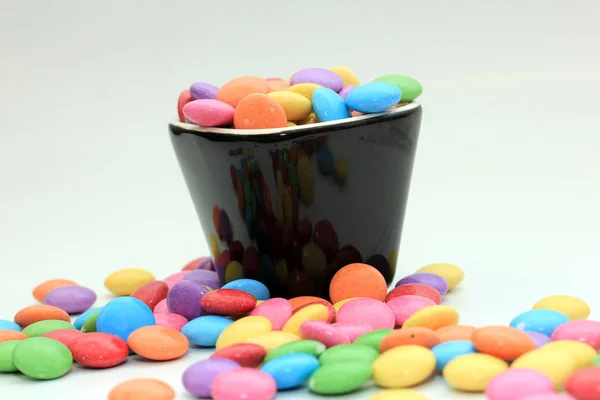 Caramelle al cioccolato colorate — Foto Stock