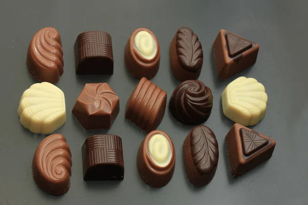 Différentes sortes de chocolats — Photo