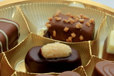 Çeşitli lüks çikolata