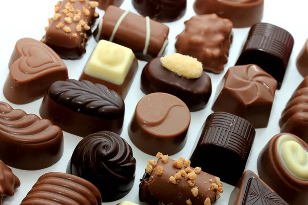 Différentes sortes de chocolats — Photo