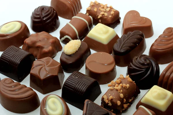 Verschillende soorten chocolade — Stockfoto