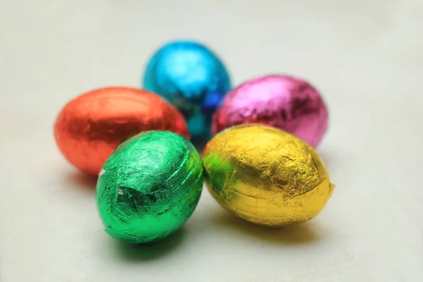 चॉकलेट इस्टर अंडी — स्टॉक फोटो, इमेज