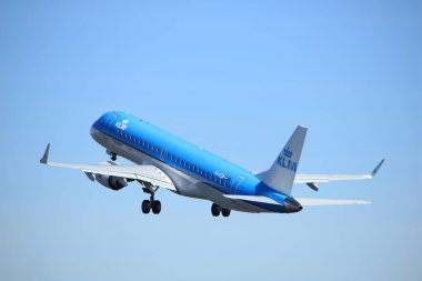 Amsterdam Hollanda - 25 Şubat 2017: Ph-Ezr KIM Cityhopper