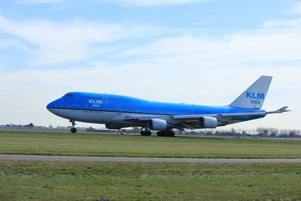 Amsterdam the Netherlands - March 25th, 2017: PH-BFY KLM Royal Dutch Airlines Boeing 747 — Stock Photo, Image