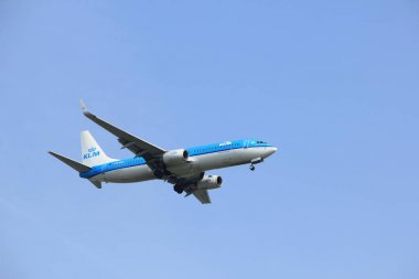 Amsterdam, Hollanda - 31 Mart 2017: Ph-Bxk Klm Royal Hollanda Hava Yolları