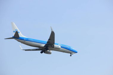 Amsterdam, Hollanda - 31 Mart 2017: Ph-Bxz Klm Royal Hollanda Hava Yolları