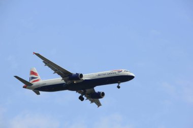 Amsterdam, Hollanda - 31 Mart 2017: G-Medm British Airways