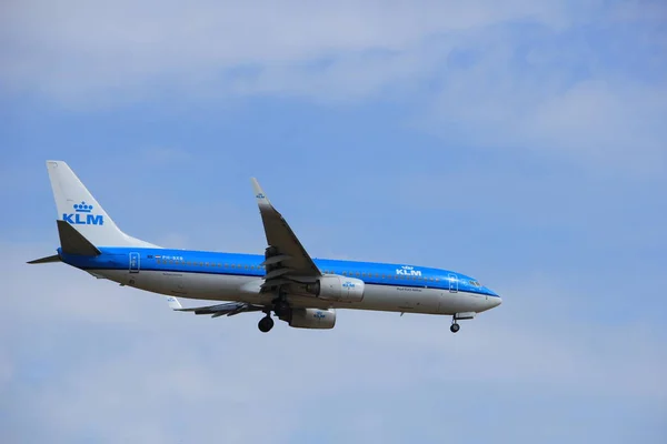 Amszterdam, Hollandia, július, 21 2016: Ph-Bxb Klm Boeing 737 — Stock Fotó