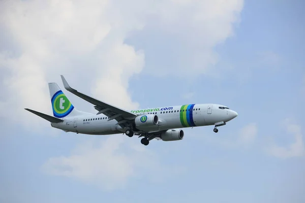 Amsterdam, Paesi Bassi - 31 marzo 2017: PH-HSJ Transavia — Foto Stock