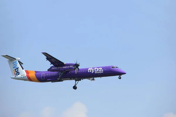 Amsterdam, Hollanda - 31 Mart 2017: G-Jecm Flybe De Havilland — Stok fotoğraf