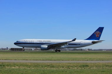 Amsterdam Hollanda - 25 Şubat 2017: B-6548 China Southern Havayolları
