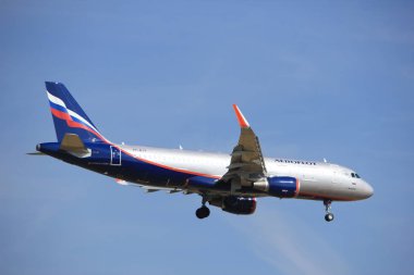 Amsterdam, Hollanda, Temmuz, 21 2016: Vp-Bjy Aeroflot - Rus hava yolları