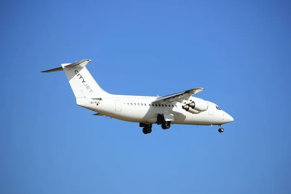 Amsterdam, Nizozemsko, 15 Červenec 2016: Ei-Rjc Cityjet British Aerospace — Stock fotografie