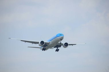 Amsterdam, Hollanda - 31 Mart 2017: Ph-Bvg Royal Klm Hollanda Hava Yolları