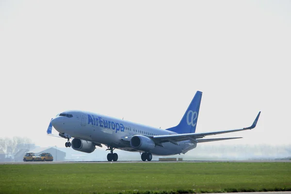 Amsterdam Nederland - 2e April 2017: EG-Mju Air Europa — Stockfoto