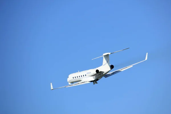 Amsterdam Hollanda - 7 Nisan 2017: N605ch özel Gulfstream — Stok fotoğraf