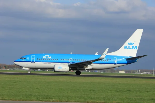 Amsterdam, Holandia - 7 kwietnia 2017: Ph-Bgt Klm Royal Dutch Airlines — Zdjęcie stockowe