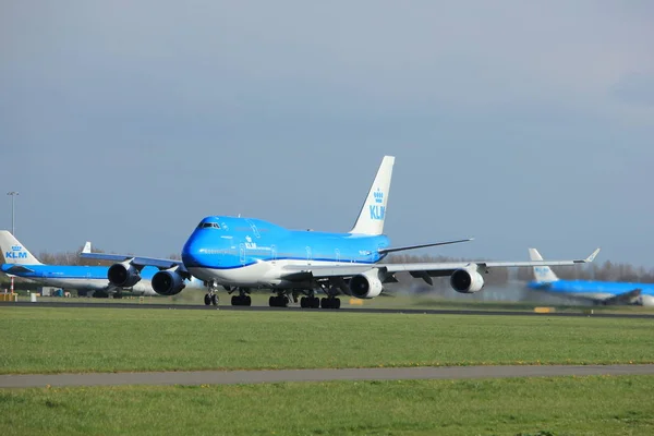 Άμστερνταμ Ολλανδία - 7η Απριλίου 2017: Ph-Bft Klm Boeing 747 — Φωτογραφία Αρχείου