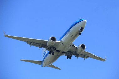 Amsterdam, Hollanda - 9 Nisan 2017: Ph-Bxy Klm Royal Hollanda Hava Yolları