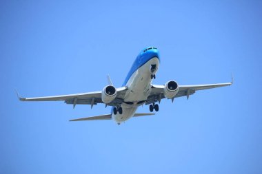 Amsterdam, Hollanda - 9 Nisan 2017: Ph-Bgc Royal Klm Hollanda Hava Yolları