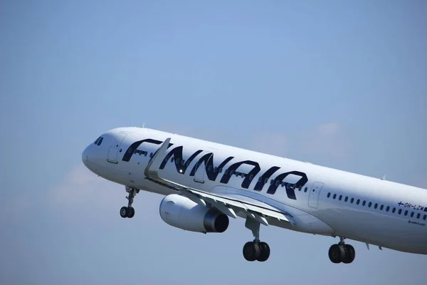 Amsterdam the Netherlands - April 2nd, 2017: OH-LZM Finnair Airbus — Stock Photo, Image