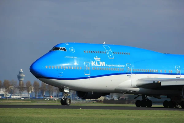 Άμστερνταμ Ολλανδία - 7η Απριλίου 2017: Ph-Bft Klm Boeing 747 — Φωτογραφία Αρχείου