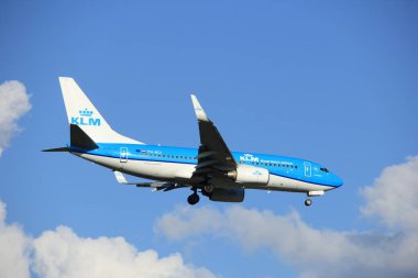 Amsterdam Hollanda - Mayıs, 20 2017: Ph-BGI Klm Boeing 737