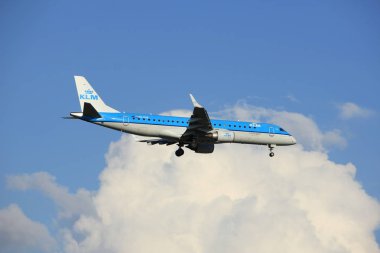 Amsterdam Hollanda - Mayıs, 20 2017: Ph-Ezr kım Cityhopper