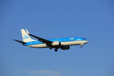 Amsterdam Hollanda - Mayıs, 20 2017: Ph-DOS Klm Boeing 737-800