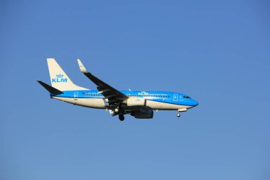 Amsterdam Hollanda - Mayıs, 20 2017: Ph-Bge Klm Boeing 737-700