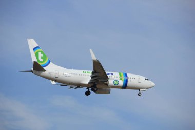 Amsterdam, Hollanda, Temmuz, 21 2016: Ph-Xry Transavia Boeing 737