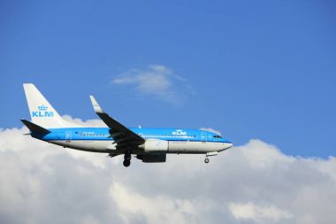Amsterdam Hollanda - Mayıs, 20 2017: Ph-Bgr Klm Boeing 737