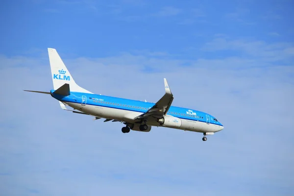 Ámsterdam, Países Bajos, 15 de julio de 2016: PH-BXV KLM Boeing 737 — Foto de Stock