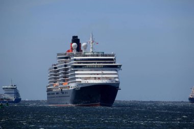 IJmuiden, Hollanda - 5th Haziran 2017: Kraliçe Victoria, Cunard