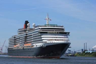 Velsen, Hollanda - 5th Haziran 2017: Kraliçe Victoria, Cunard