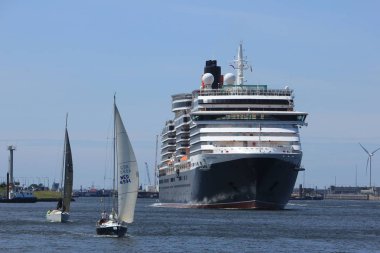 Velsen, Hollanda - 5th Haziran 2017: Kraliçe Victoria, Cunard