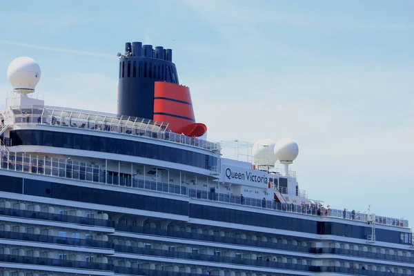 IJmuiden, Hollanda - 5th Haziran 2017: Kraliçe Victoria, Cunard — Stok fotoğraf