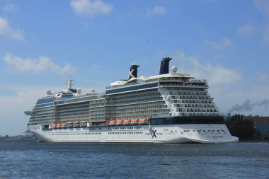 Velsen, The Netherlands - June 9th 2017: Celebrity Eclipse - Celebrity Cruises clipart