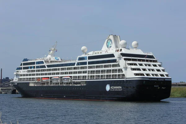 荷兰-2017 年 6 月 21 日，Velsen: Azamara 之旅 — — Azamara 俱乐部邮轮 — 图库照片