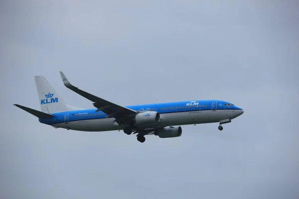 阿姆斯特丹，荷兰-2017 年 6 月 22 日： Ph Bxg Klm 皇家荷兰航空公司波音 737 — 图库照片