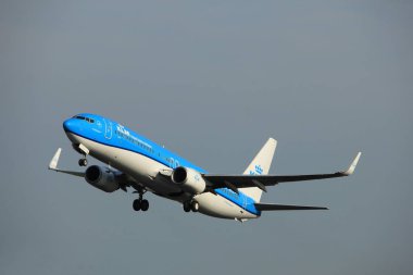 Amsterdam, Hollanda - 2 Haziran 2017: Ph-Bxd Klm Royal Hollanda Hava Yolları