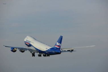 Amsterdam, Hollanda - 2 Haziran 2017: Vq Bvb İpek yolu Batı Havayolları