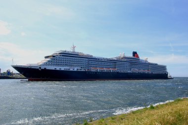 IJmuiden, Hollanda - 5th Haziran 2017: Kraliçe Victoria, Cunard