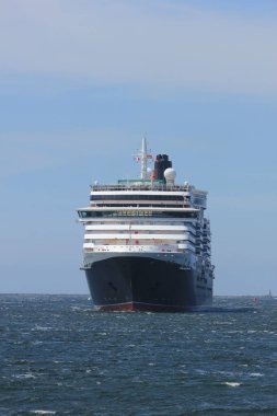 IJmuiden, Hollanda - 5th Haziran 2017: Kraliçe Victoria, Cunard