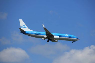 Amsterdam Hollanda - 9th Temmuz 2017: Ph-Bcb Klm Royal Dutch Airlines Boeing 737
