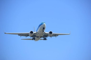 Amsterdam, Hollanda - 9 Nisan 2017: Ph-Bgl Klm Royal Dutch Airlines Boeing 737